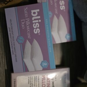 Bliss Satin Pillowcase Duo in White